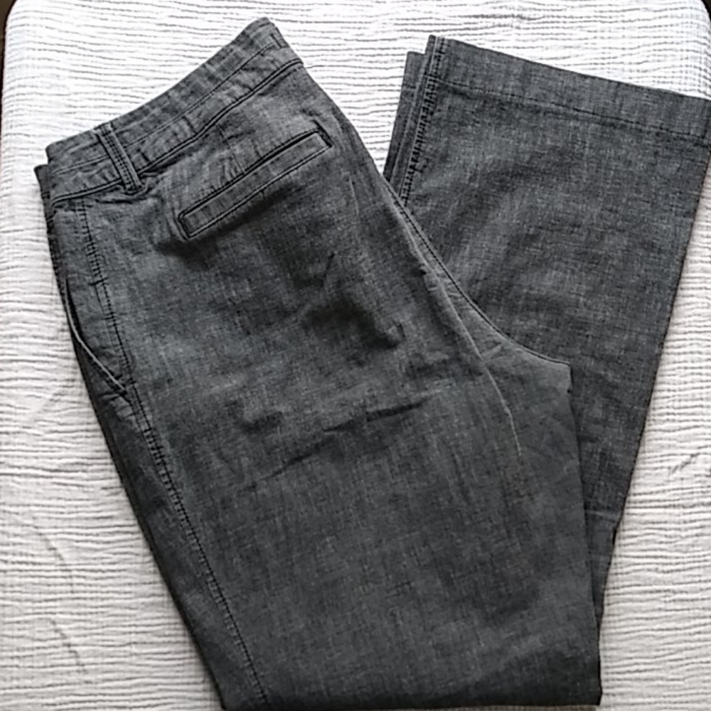 Coldwater creek natural fit wide leg trouser/pant